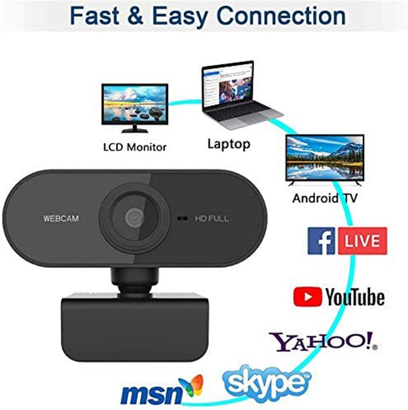 1080P Webcam Conference PC Web Camera With Mic Interface Web Camera For Video Calling Network Teaching Office Meeting