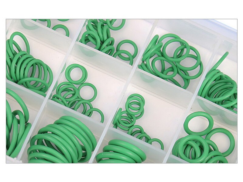O-Ring Dichtung Bausatz Sortiment einstellen R134a R12 HNBR Gummi Für Auto Automobil A/C Klimaanlage System verrotten/Grün/Lila: Grün 270Stck