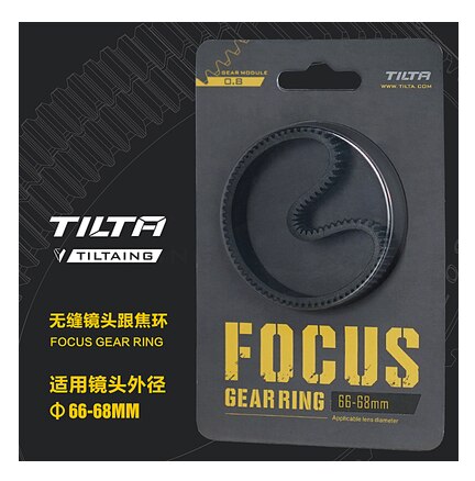 Tilta Tiltaing Seamless Focus Gear Ring 360 ° Rotation Silent Follow Focus Ring For SLR DSLR Camera Accessorie: 66-68mm