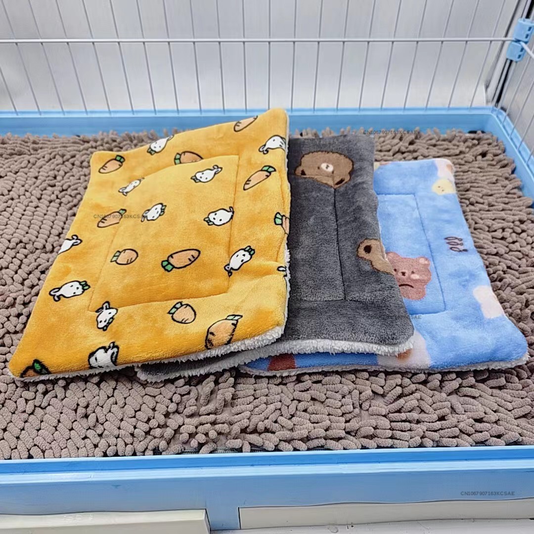 Polymère de lit doux pour petits animaux, accent de maison, accessoires pour lapin chinchilla, overd'inde, écureuil SLaura , hiver