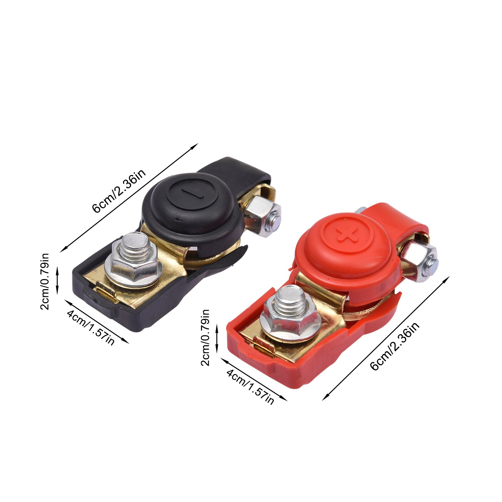 Portable Battery Terminals Mini Battery Terminal Heavy Duty Car Truck Connector Cable Clamp Preservative Durable Car Accessories