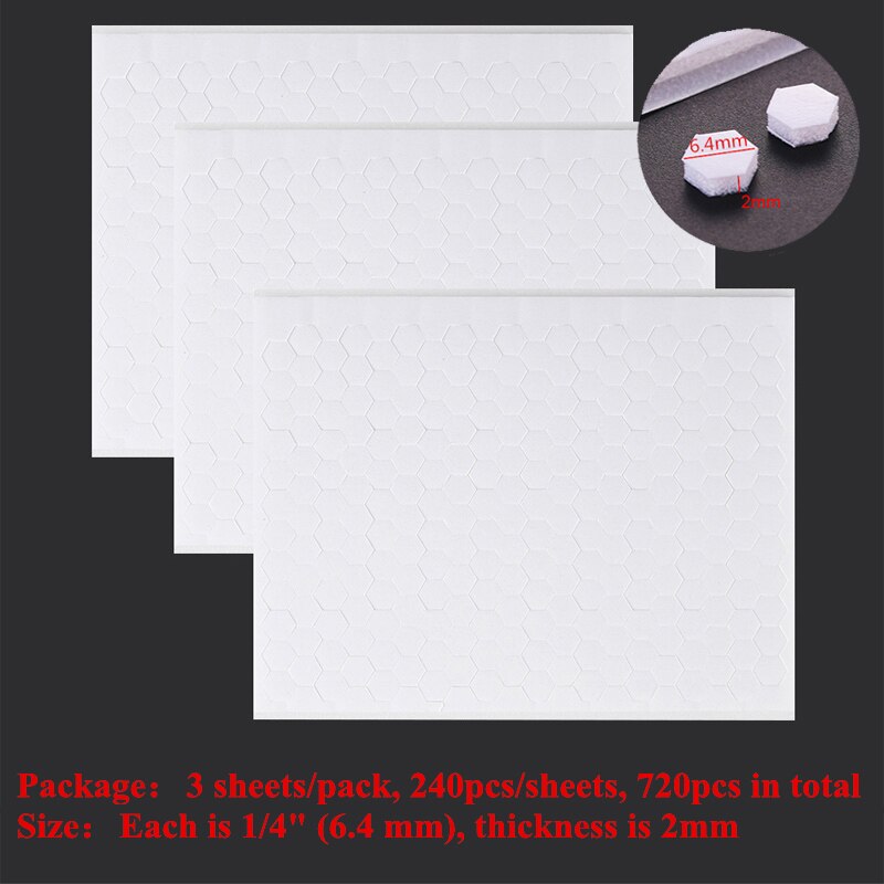 3PCS 3D Double-sided Foam Dots Hexagon Foam Strips Adhesives for DIY Shaker Card Making Scrapbooking Craft Supplies: TT220