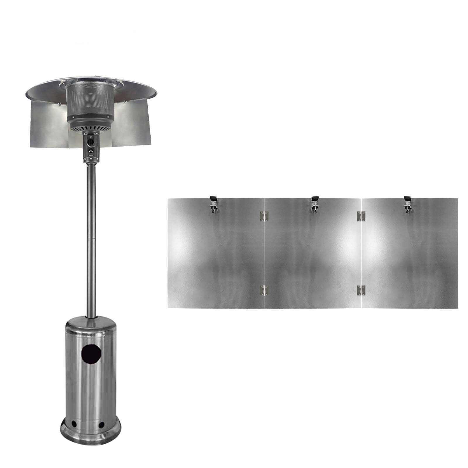Patio Gas Heater Baffle Heat Focusing Reflector for Round Natural Gas and Propane Patio Heaters Outdoor Heater Accessories