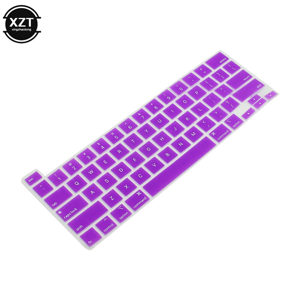 Funda protectora transparente para Macbook Air ), protector de silicona transparente para todas las series, Macbook pro 13, 15: Morado