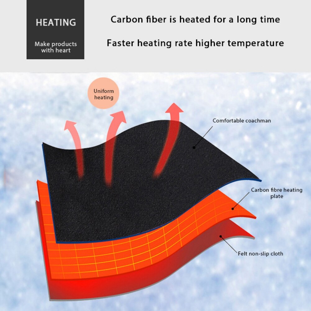 Soletta riscaldata elettrica ricaricabile scaldapiedi Wireless campeggio escursionismo viaggiare ciclismo soletta termica USB