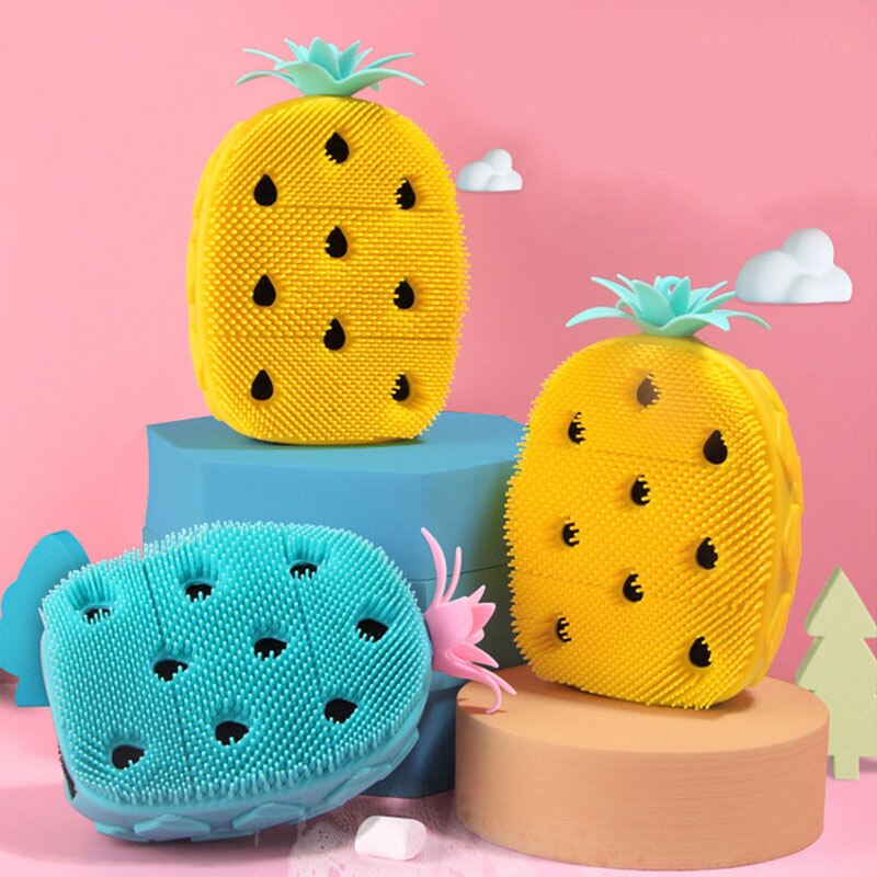 Kieselsäure Gel Ananas Art Massage Schlecht Pinsel Spaß Nette Schlecht Und Dusche Schlecht Für Baby Für Baden freundlicher Für bat babys