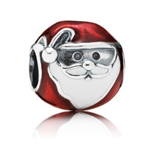 Hoge 100% 925 Sterling Zilver Crystal Kerstboom Sneeuwvlok Hanger Hanger Vrouwelijke Diy Armband Armband: 791405ENM