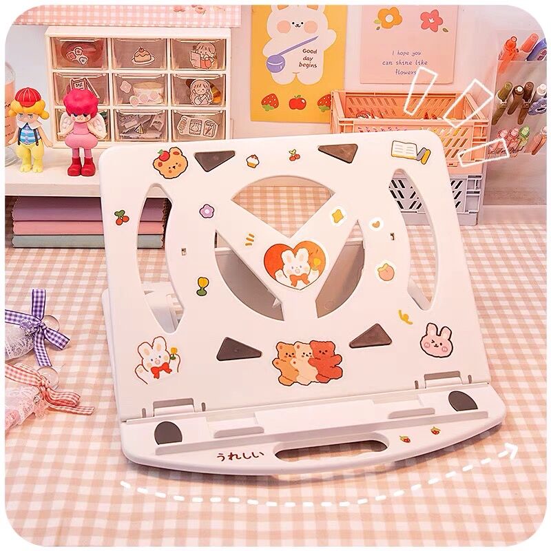 Minkys 360 grad drehbarer, faltbarer laptophalter, verstellbarer pad-ständer, tablet-pc-halter, 2 stück diy-aufkleber