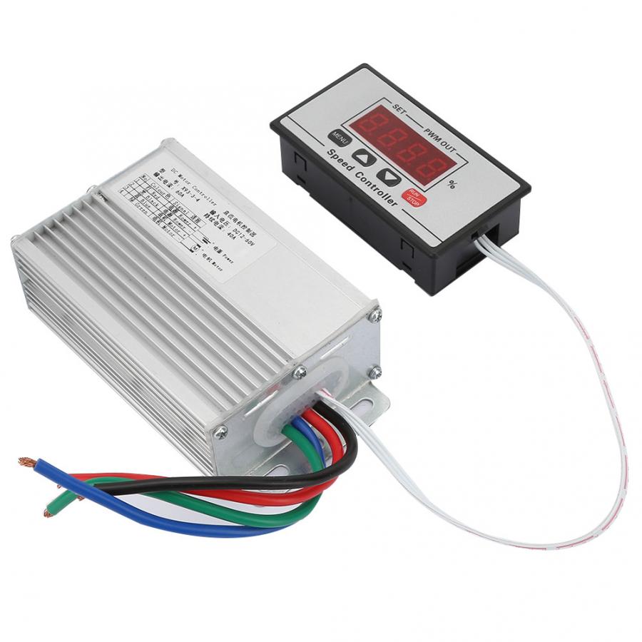 40A 60A Digital Display DC Motor Speed Controller 12~60V Motor Speed Governor Regulator