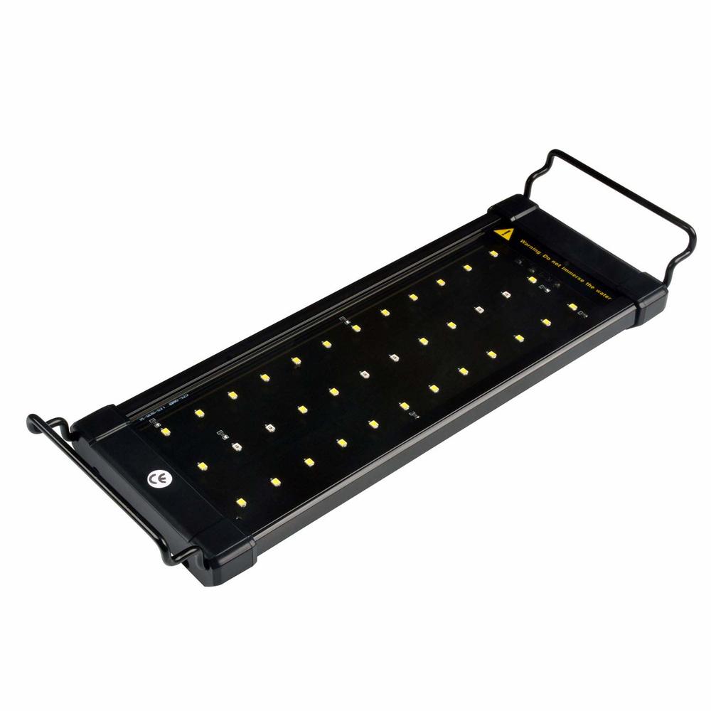 100-240V 6W 12-18 "Super Heldere Aquarium Led Verlichting Blauw Wit Leds Met Uitschuifbare beugels Voor 28-50Cm Aquarium Licht Lamp