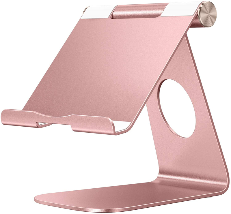 Aluminium Verstelbare Telefoon Tablet Stand Voor Ipad Air Pro 11 12.9 Inch Xiaomi Xiomi Samsung Soporte Bureau Beugel Accessoires: Roze