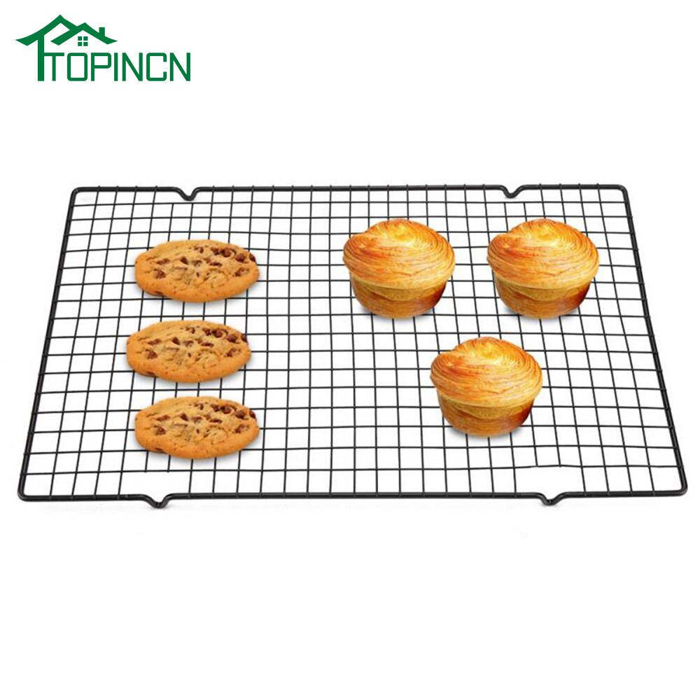 TOPINCN Rvs Anti-aanbak Koeling Rack Cooling Grid Bakplaat Voor Koekje Pie Brood Cake Bakken Rack