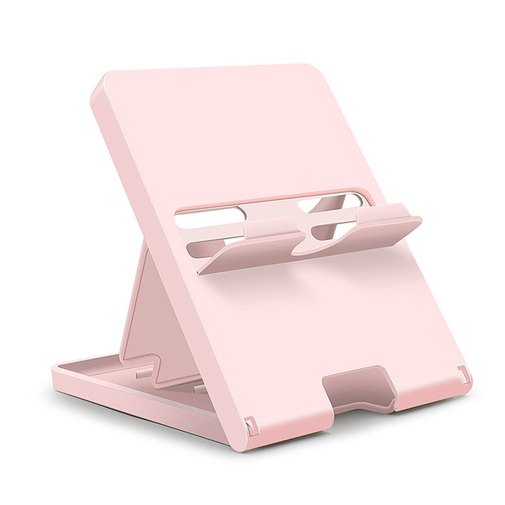 Holder spill stativ brakett base skrivebord vugge for nintendo switch ns og switch lite mini tilbehør konsoll base støtte: Rosa