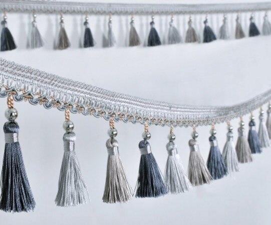 HAOBIN 5,4 meter pompon kwastje lint trim sierband grens met