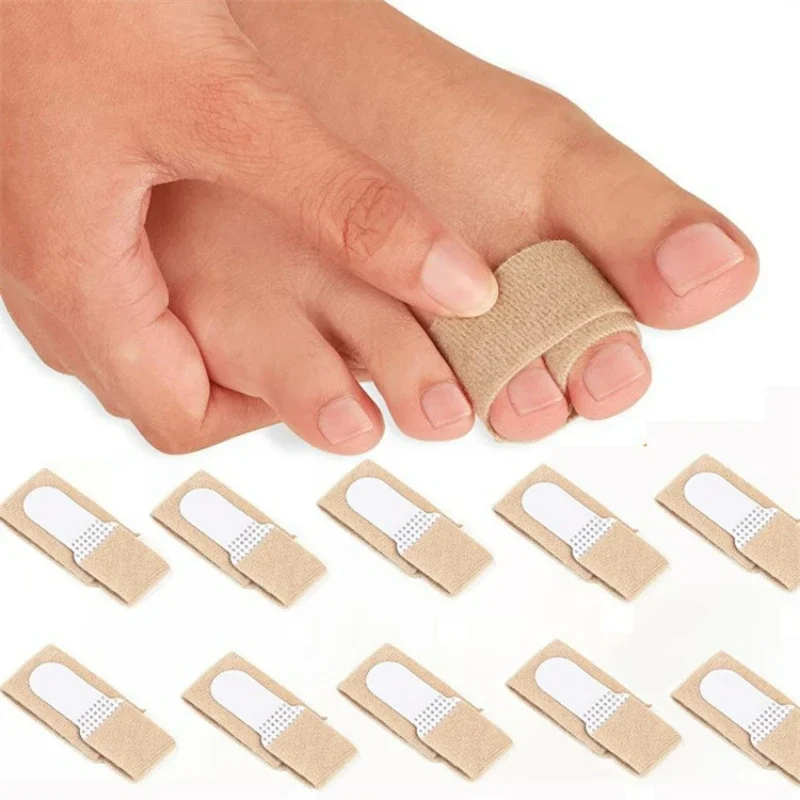 Zehen Finger Haarglätter Hammer Zehenband Hallux Valgus Korrektor Bandage Zehenspreizer Schiene wickelt Fußpflegezubehör