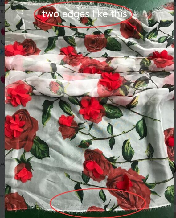 3D flores tela tul encaje rojo 3D gasa tela roseta impresión boda Vestido de novia vestido de encaje tela por yarda