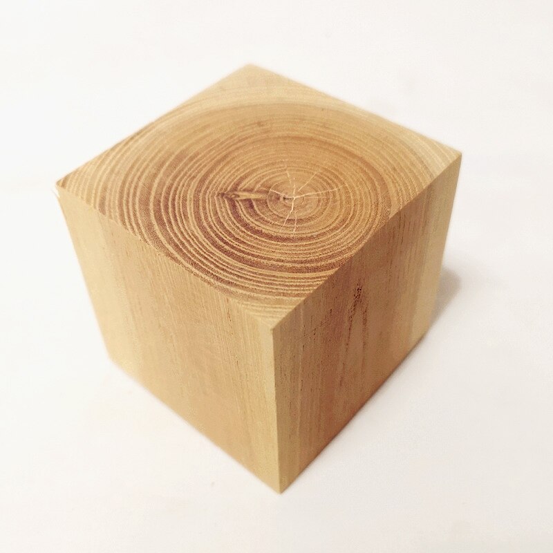 2pcs 70*70*70mm Solid Red Heart Beech Wood Bock Alder Cube Hardwood Square Block Building Block DIY Model Custom Wood Lumber