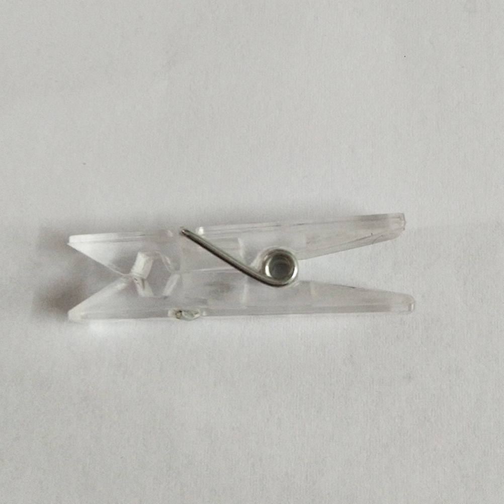 50pcs Spring Hanging Clips Clamps Plastic Clothes Line Clips Mini Paper Photos Clip Clothespins