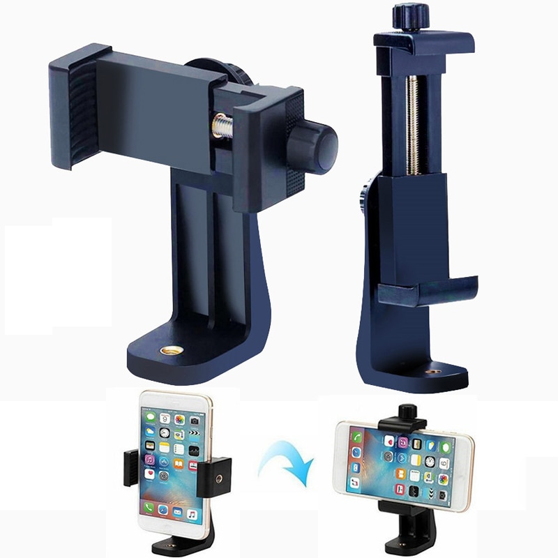 Stativ til telefon universal stativ adapter mobiltelefon klipper holder lodret 360 rotations stativ stativ til iphone