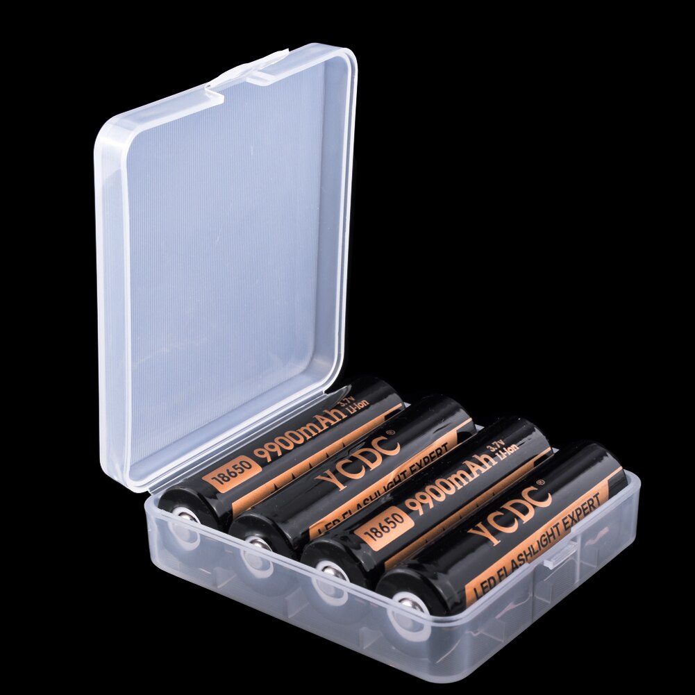 Hard Plastic 18650 Batetry Opbergdoos Geval Houder Voor 2X4X18650 4xAA 4x Aaa Oplaadbare Batterij Bescherming container: for 4x 18650