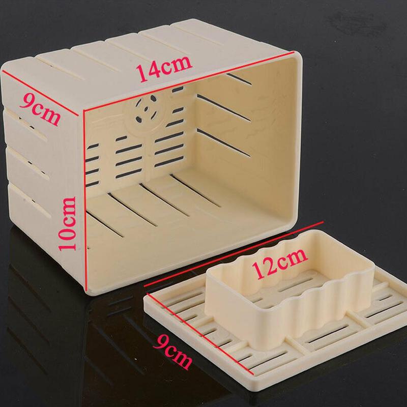 Homemade DIY Plastic Mould Tofu Making Mold Soybean Curd Tofu Machine Pressing Mould Kit Cheese Molds Kitchen Tool