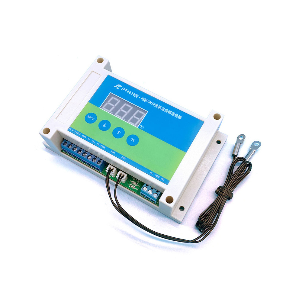 Gleichstrom 12V 24V 48V 12a PWM-Lüfter temperatur regler Drehzahl regelung Lüfter regler Gehäbenutzen gehäbenutzen Digitale Temperatur anzeige