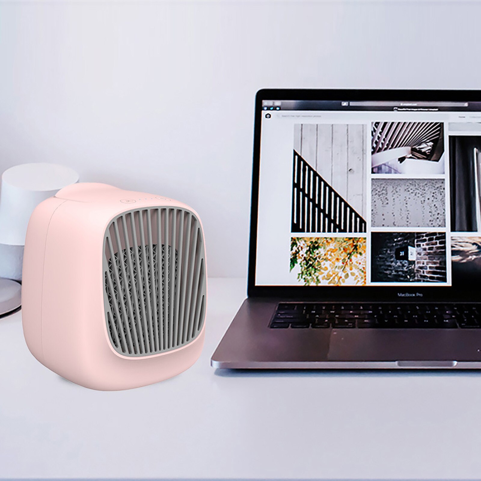 Desktop Air Cooler Portable Mini Air Conditioning Fan Household Refrigerator Desktop Cooler In Dormitory ABS Material USB Gadget