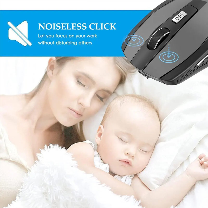 Mysz bezprzewodowa 2.4G przenośna optyczna ergonomiczna mysz do laptopa iPad Tablet Notebook telefon komórkowy mysz biurowa do gier Adapter USB