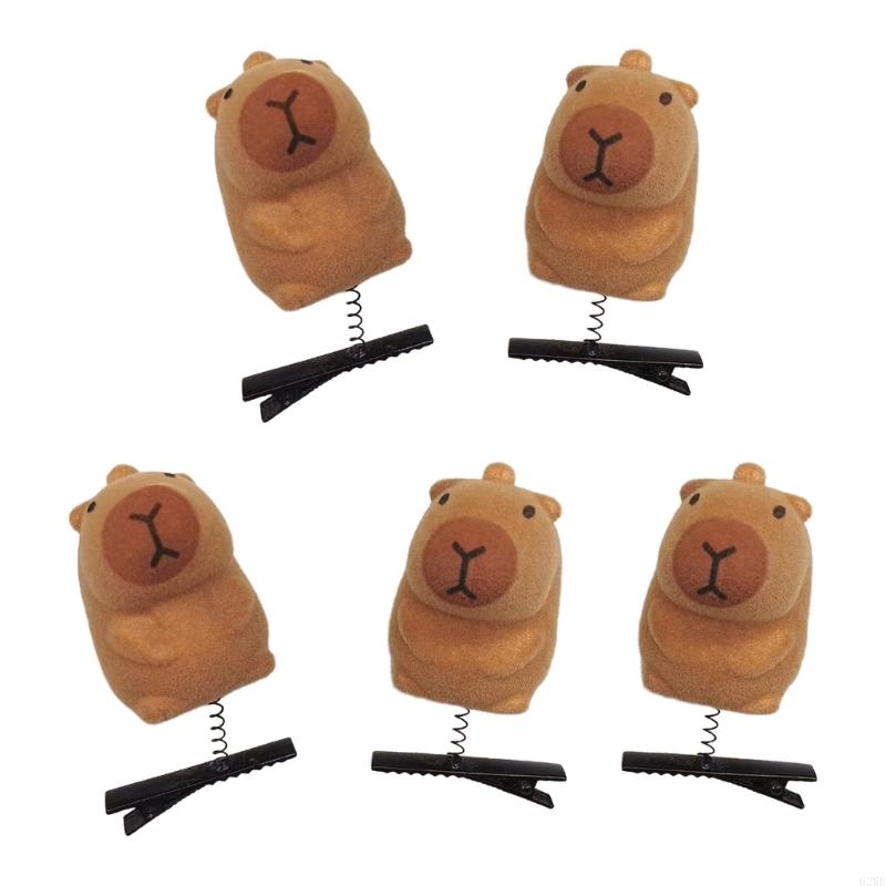 62KE Plush Hairpins Fashionable Animal Hair Clip Hair Accessories for Girls: SKY BLUE