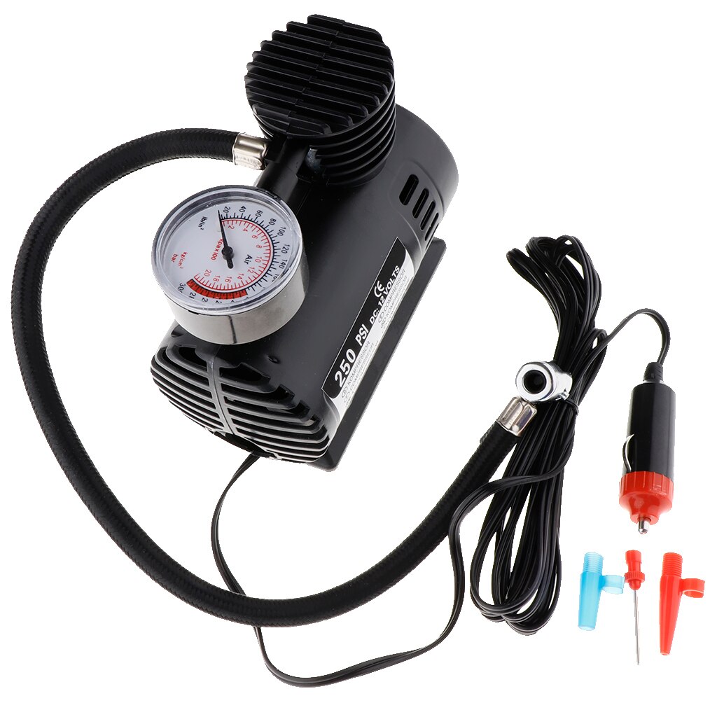 Portable Electric Mini 12V Air Compressor Pump Car Tyre Tire Inflator 300PSI Motorcycles Inflatable Pump