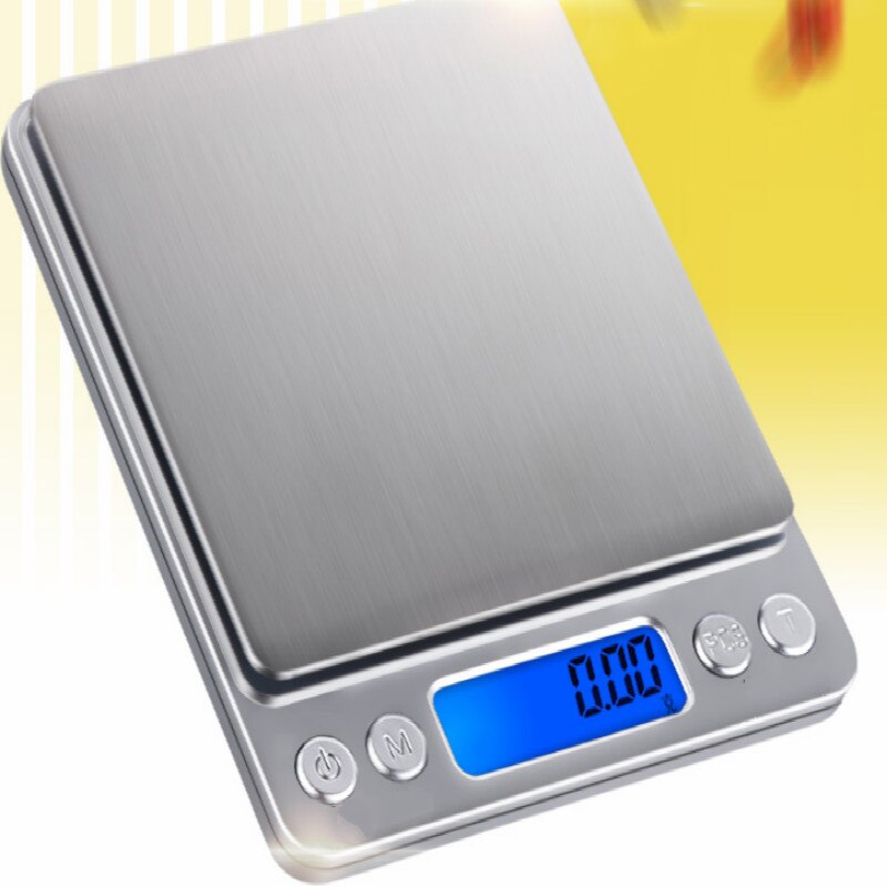 AAA battery digital kitchen scale bilancia da cucina balance cuisine seasoning food scale English menu: 0 to 1kg scale