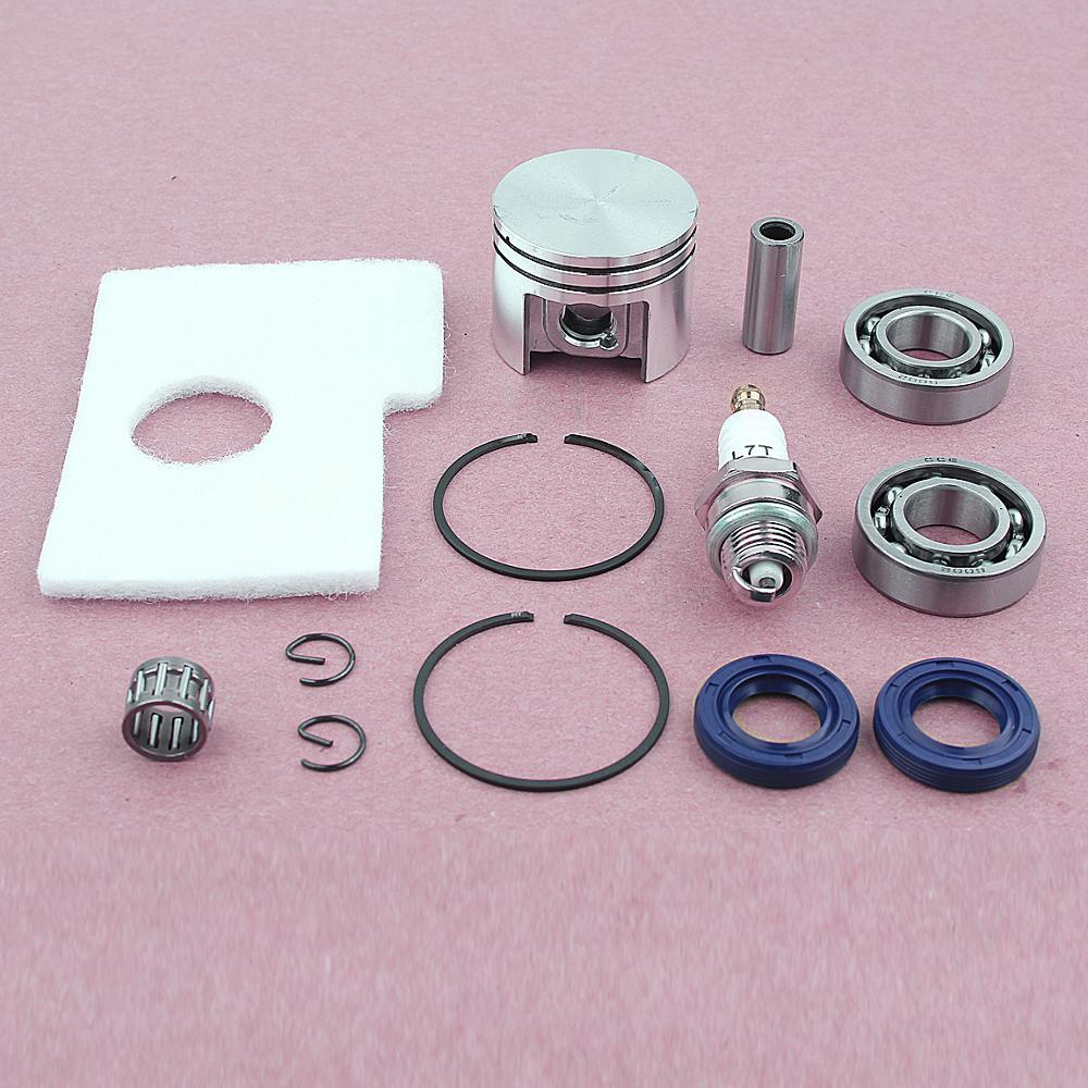 Motor Piston Crankshaft Oil Seal Bearing Air Filter Kit For Stihl MS180 MS 180 018 Chainsaw