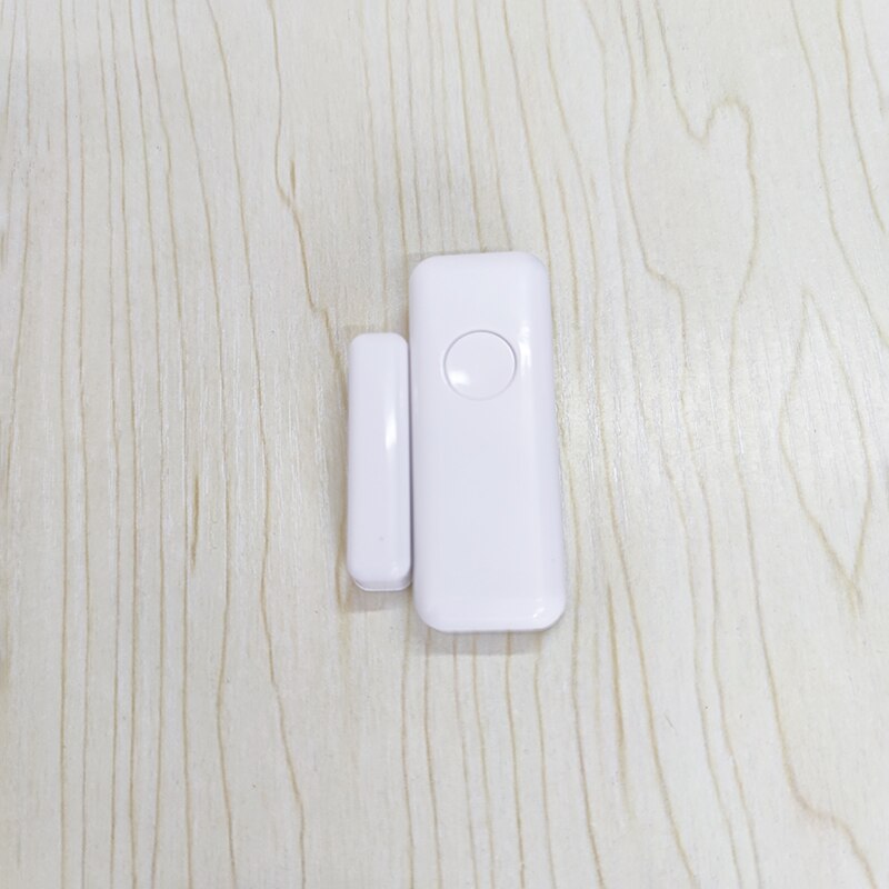 Sensor magnético de apertura de puerta unidireccional con botón de emergencia, inalámbrico, 433MHz, para sistemas de alarma