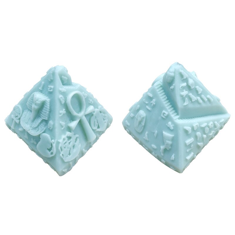 DIY Candle Pyramid Silicone Mold Psychic Eye Moulds 3D Stereo Pyramid Soap Epoxy Resin Molds Cake Baking Mould Desk Decoration