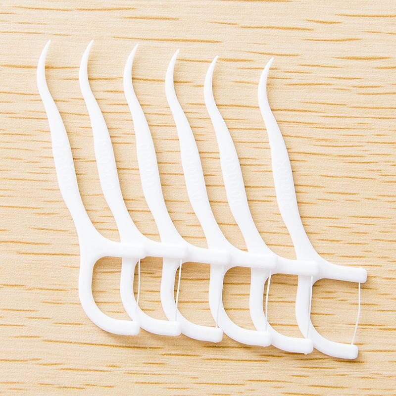 20 Pieces Oral Hygiene Cleaning Dental Floss Stick Toothpick Dental Seam Cleaning Teeth Care Toothpick Flosser Daily Oral Care