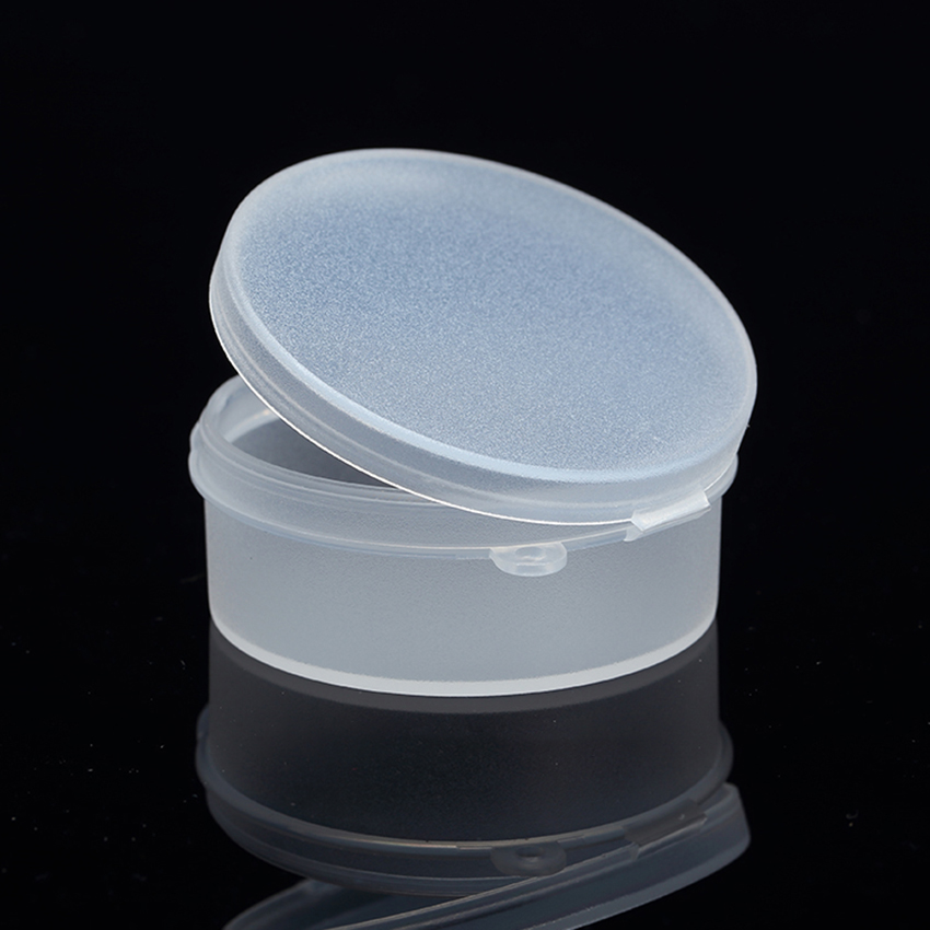 Round Plastic Box Small Size Clear Storage Containers Box with Lid for Organizing Beads &amp; Small Parts 5.2x2.3cm
