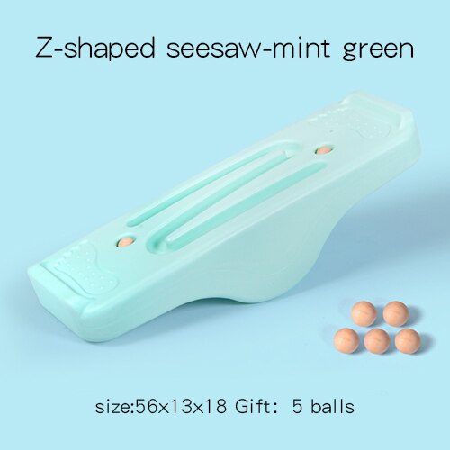 Children Balanced Seesaw Kindergarten Sense Training Equipment Parent-Child Game Outdoor Sport Toys Balance Board for Kids M069: Z-Mint Green