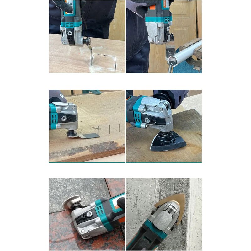 Oscillating Multi Tool Electric Trimmer Multi Angle Cutting Power Tool with Accessories Multi-function Electric Trimmer