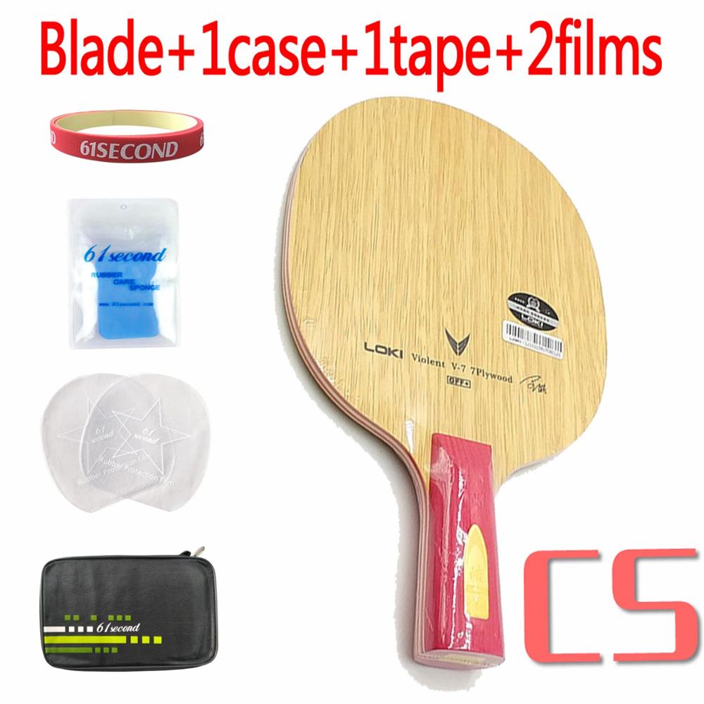 LOKI V7 CLCR Table Tennis Blade Table Tennis Racket Offensive Ping Pong Blade: CS with FM case