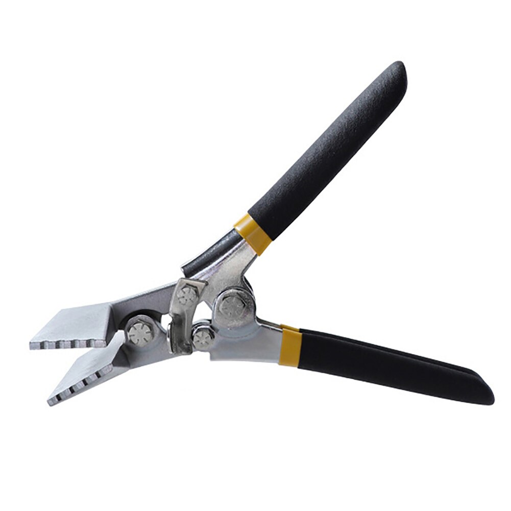 Sheet Metal Hand Seamer 3 Inch Straight Jaw Manual Metal Bender Tool Sheet Metal Bending Pliers Flattening Tool: Black A1