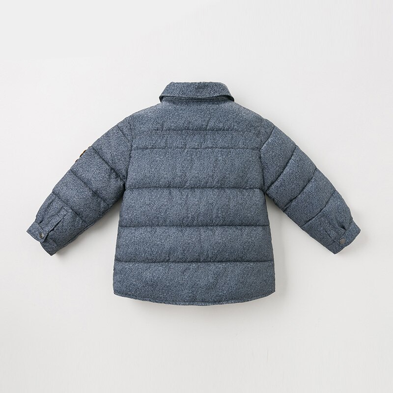 DB11755 dave bella winter baby boy jacket children outerwear kids solid zipper coat