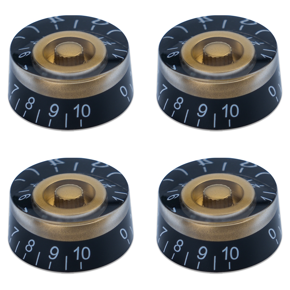 4 stk. guitar volumenknapper top hat knapper hastighed volumen tonepedal kontrolknapper til elektrisk guitar bas 29 farver