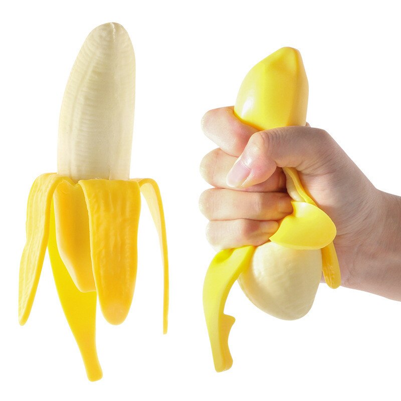 16CM Banana Squishy giocattoli spremere Antistress novità giocattolo Antistress sfiato scherzando decompressione giocattoli divertenti giocattoli Antistress: YELLOW