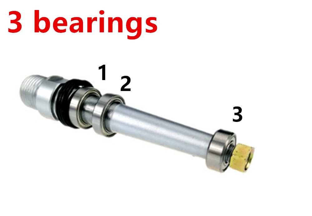 Pedales de bicicleta de montaña Pedales lubricados anchos de aleación de aluminio con 3 rodamientos Pedal antideslizante para ciclismo, pedal de bicicleta de carretera
