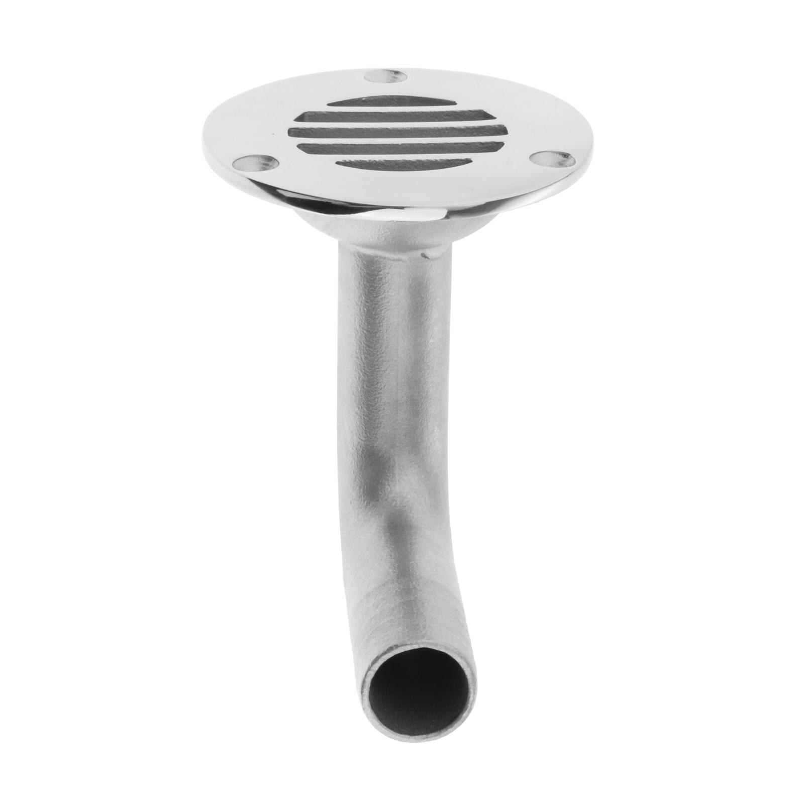 Marine Grade Stainless Steel Deck Floor Drain 90 Degree Boat 3/4Inches
