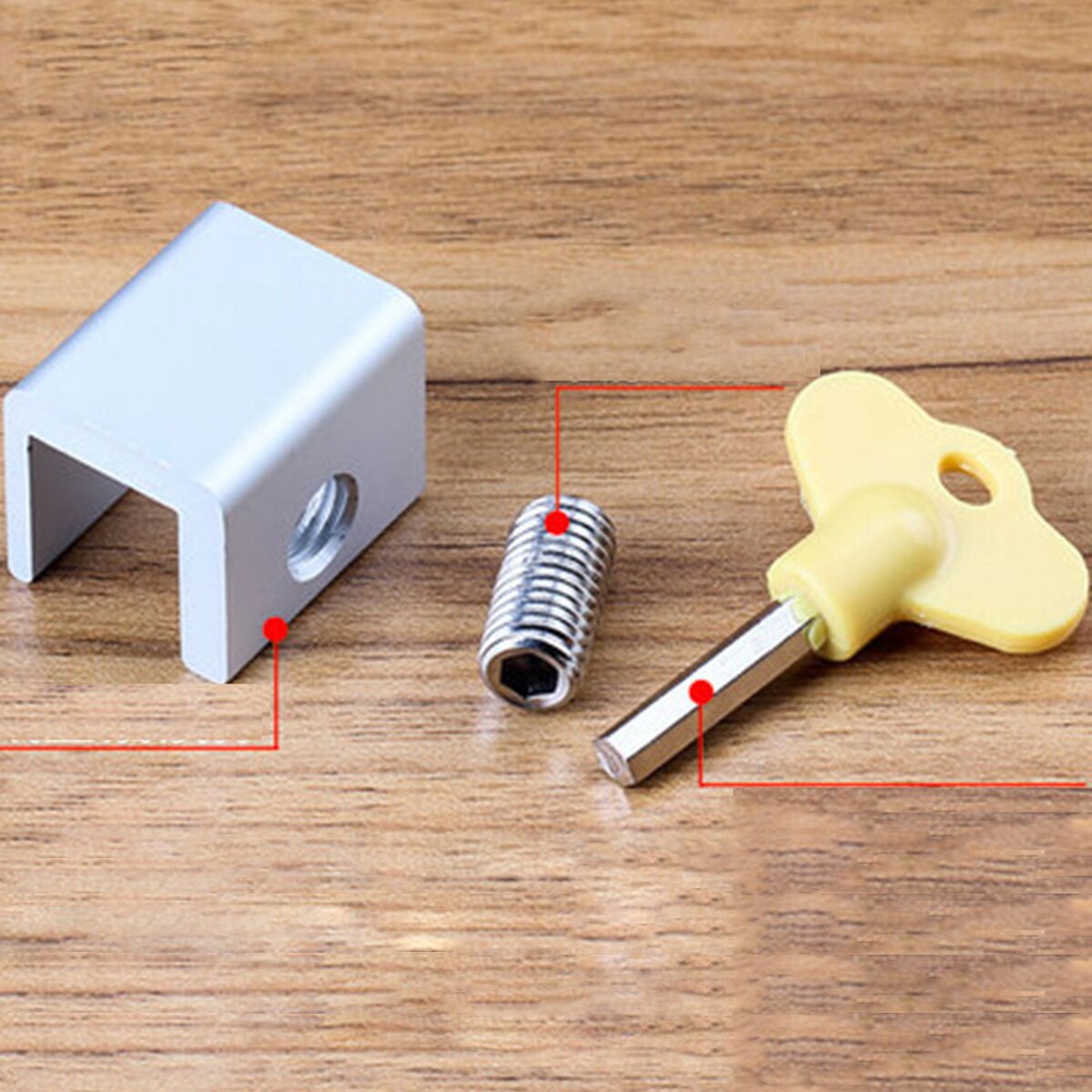 Safety Window Lock Window Aviation Aluminum Lock​ Stopper and Hooks for Children Safety Protection