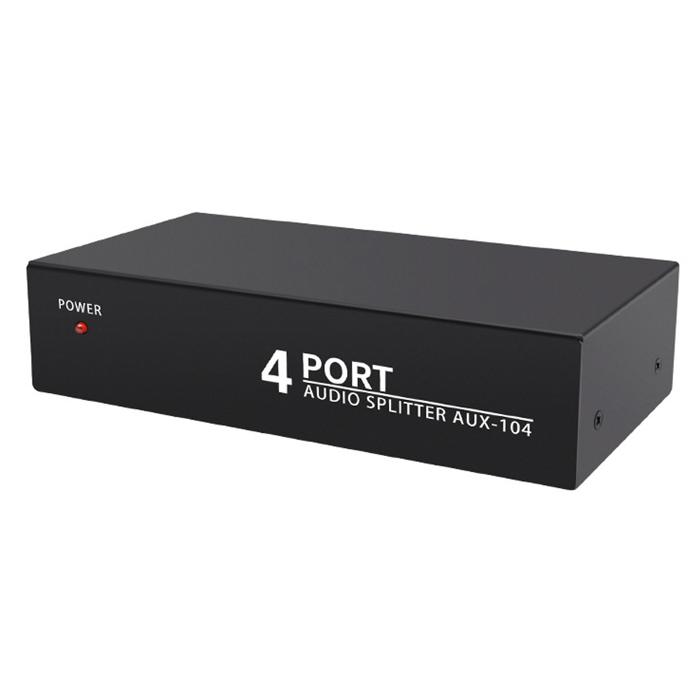 Répartiteur Audio 1 entrée 4 sorties RCA L/R Aux séparateur Audio stéréo 1X4 distributeur Audio pour PC DVD haut-parleur divisée audio analogique