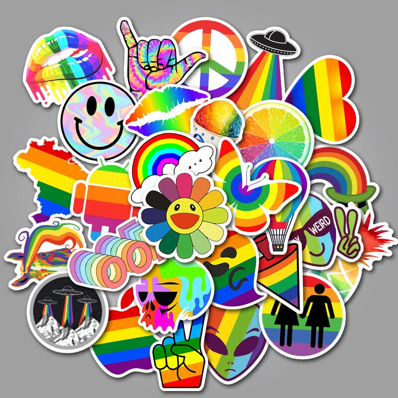 50 PCS Cartoon Simple VSCO Girls Kawaii Stickers For Chidren Toy Waterproof Sticker to DIY Laptop Bicycle Helmet Car Decals: AZ078