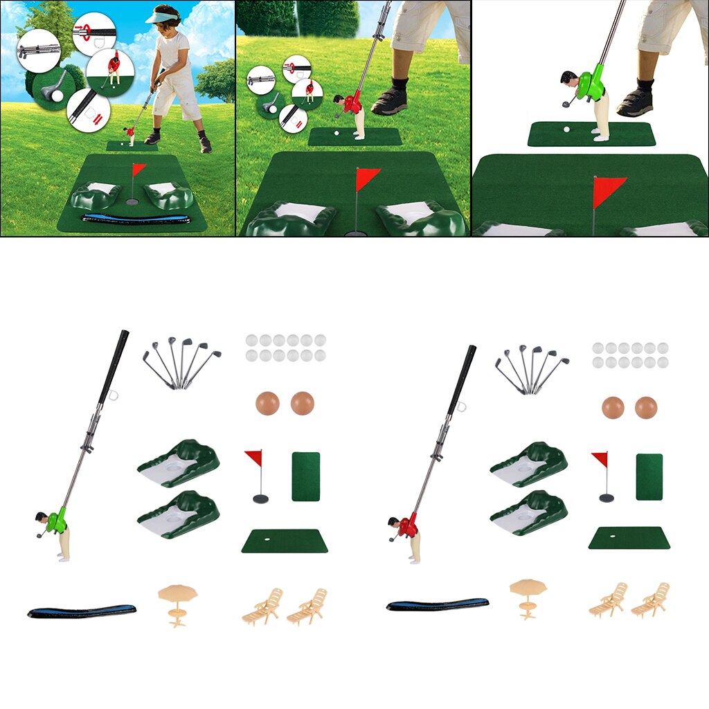 Conjunto de Mini Golf para niños, equipo para juguetes de interior y exterior