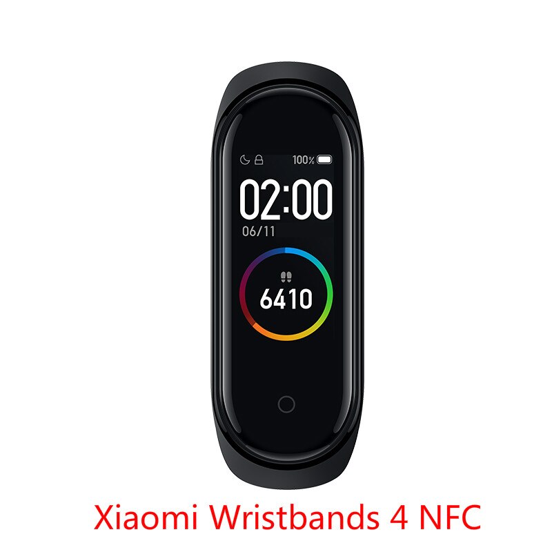 Xiaomi original mijia banda 5 pulseira inteligente 1.1 Polegada led tela colorida freqüência cardíaca rastreador de fitness bluetooth à prova dbluetooth água: Wristbands 4 NFC